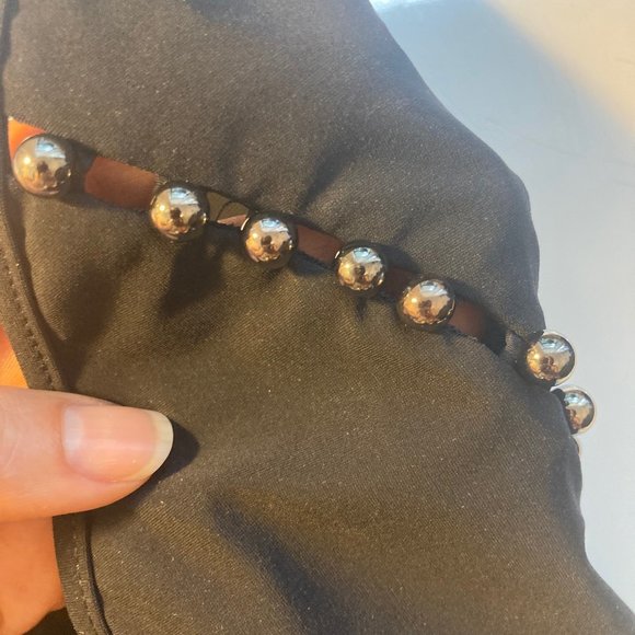 NWT JONATHAN SIMKHAI Plunging Neckline One Piece Swim in Black. Small - Picture 3 of 7